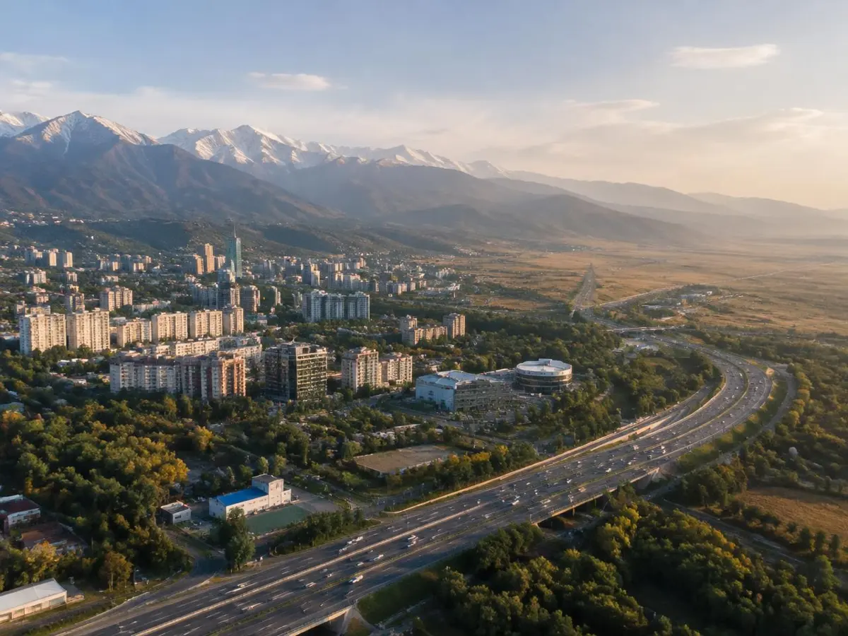 BAKAD → Kargaly scenic flight, BAKAD corridor, Almaty