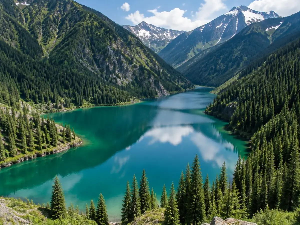Aerial and aviation moments around Almaty